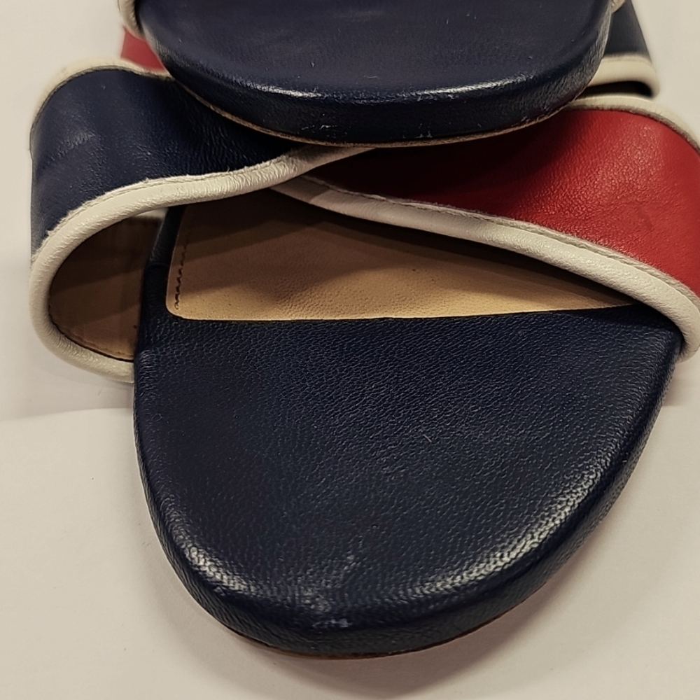 J Crew Women's Navy and Red Slide Sandals - Picture 12 of 12